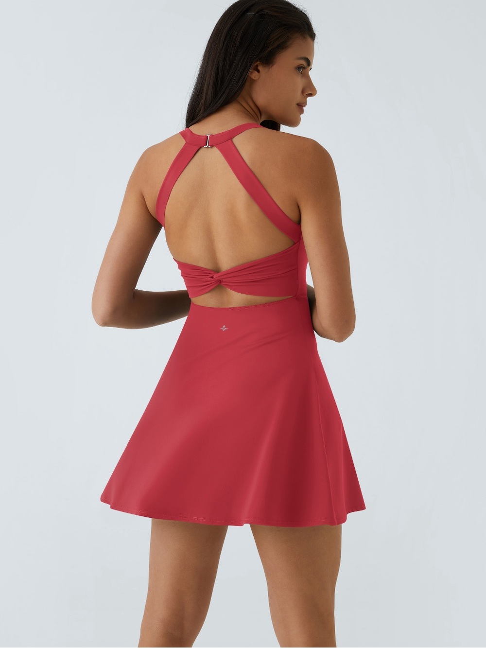 Halara SoftlyZero dress with built in bra and easy peezy access attached shorts - Picture 2 of 7